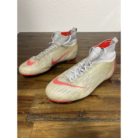 Nike Mercurial Superfly 6 EliteFG Soccer Cleats WolfGrey Crimson AH7340-060 5.5Y main image 3